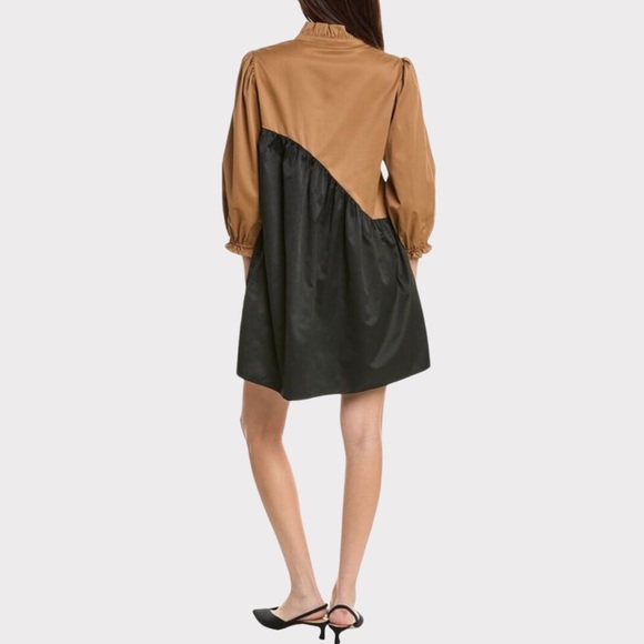 CROSBY by Mollie Burch Story Mini Dress Cappuccino Black XL NWOT - Picture 7 of 14